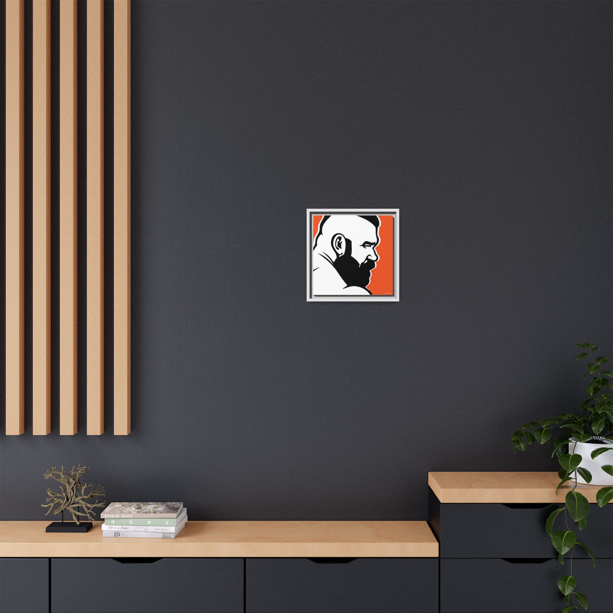 Brute, Matte Canvas, Framed (Multi-color)
