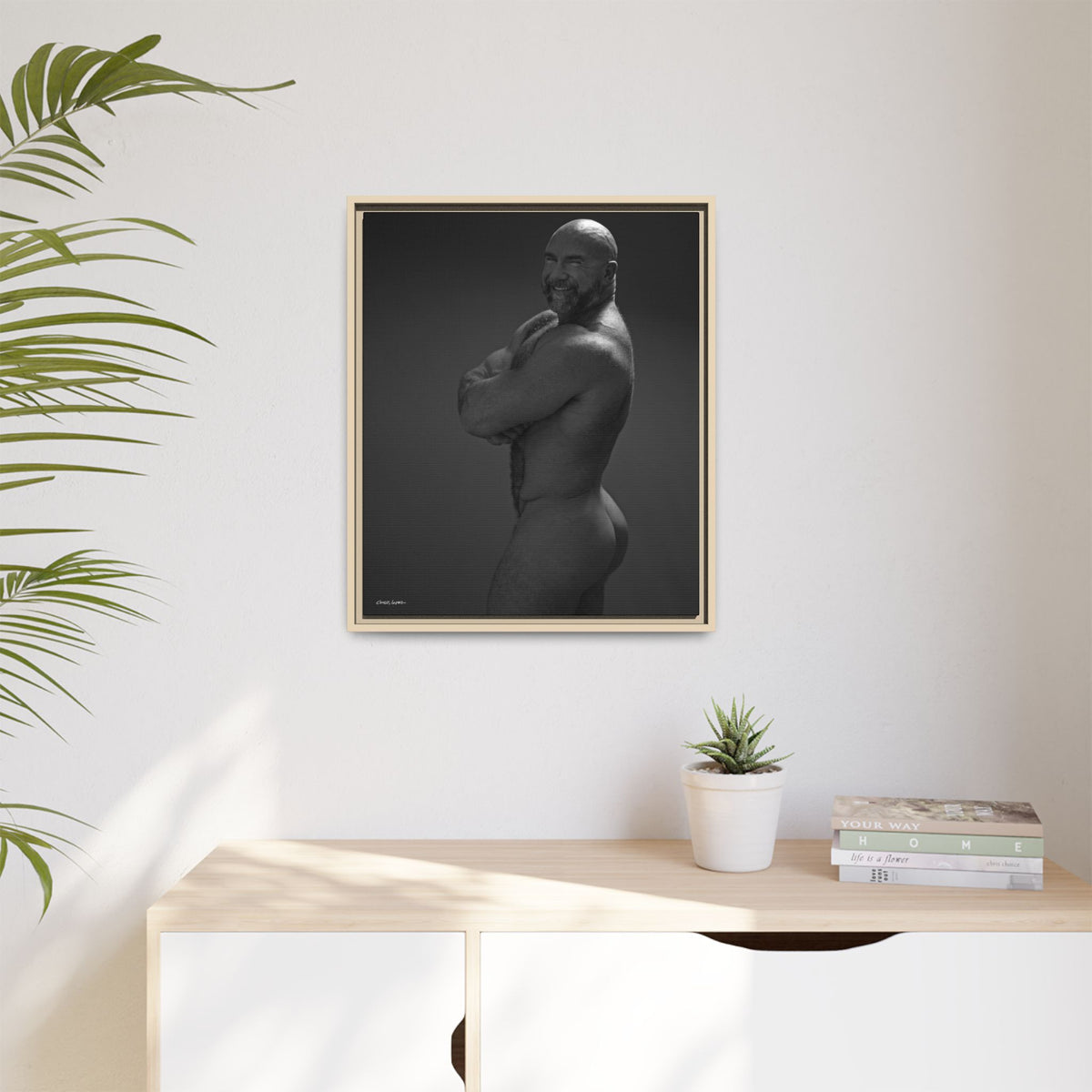 Thom A. Giclee Print on Matte Canvas, Framed (Multi-color)
