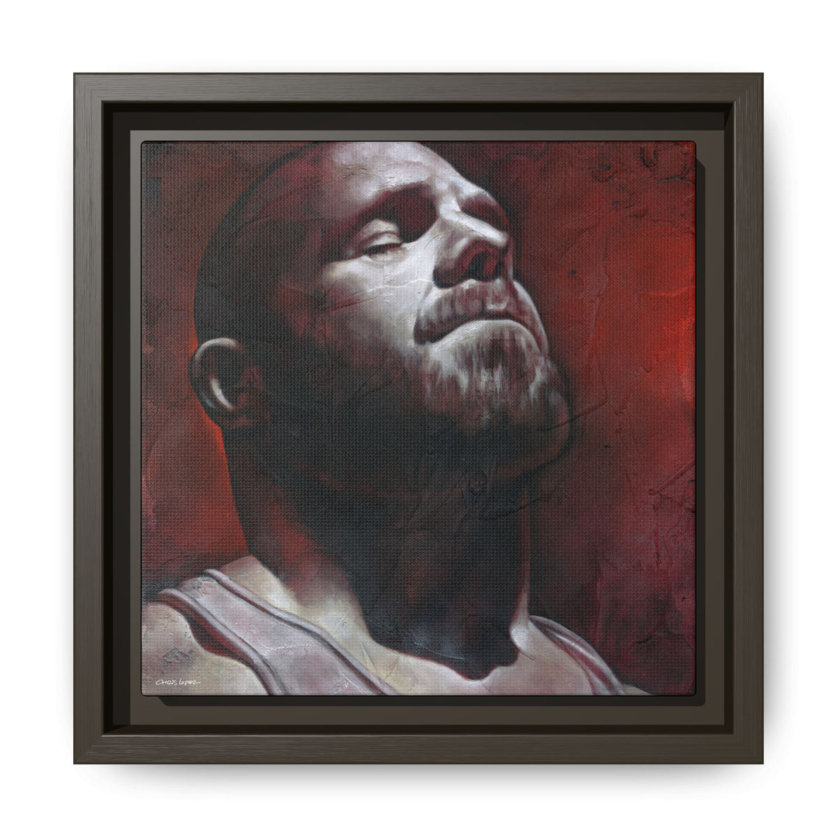 In the Darkness 5, Matte Canvas, Framed (Multi-color)