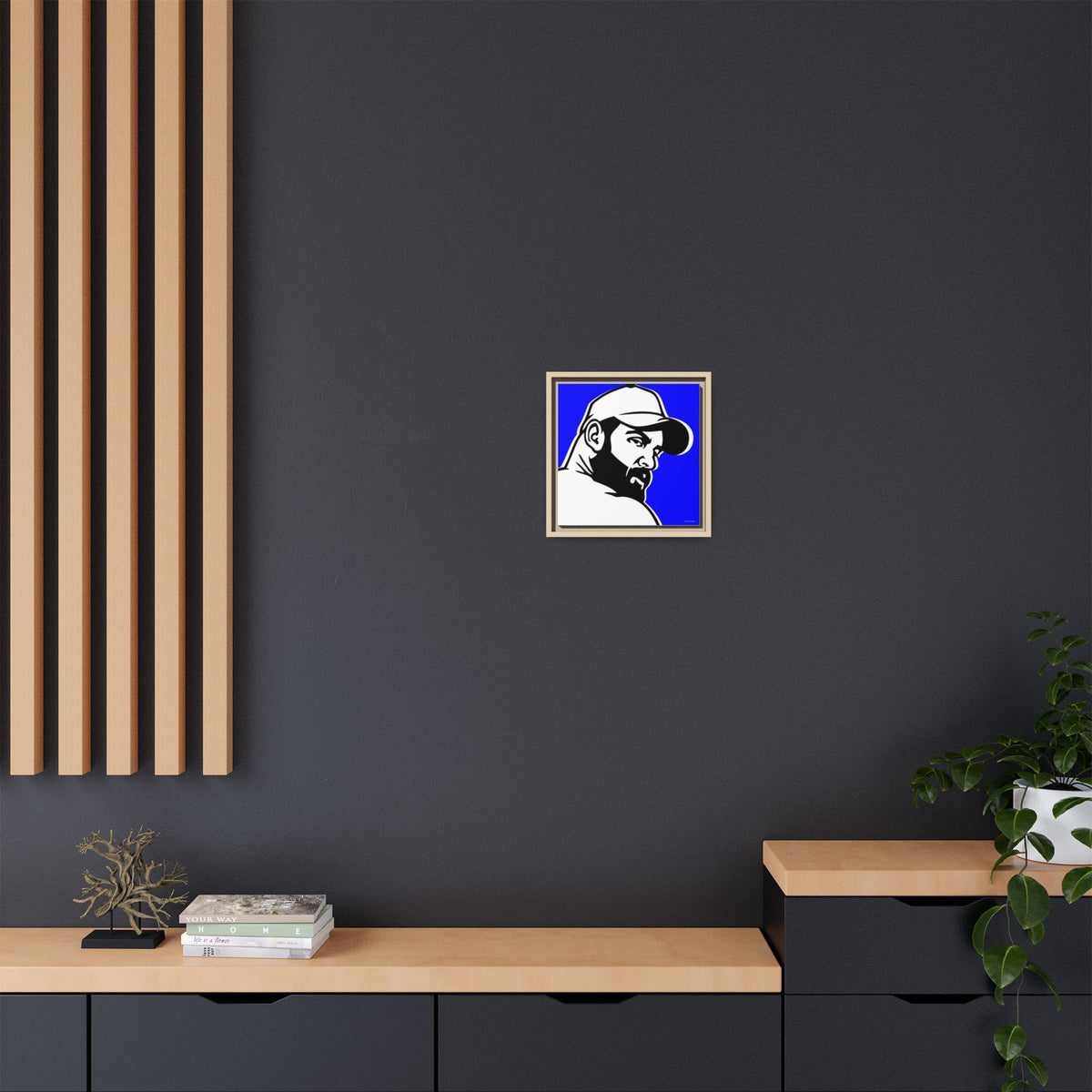 Trucker, Matte Canvas, Framed (Multi-color)