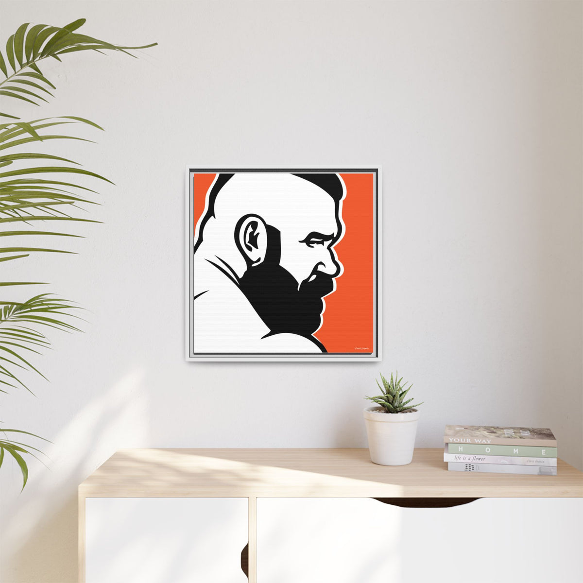 Brute, Matte Canvas, Framed (Multi-color)