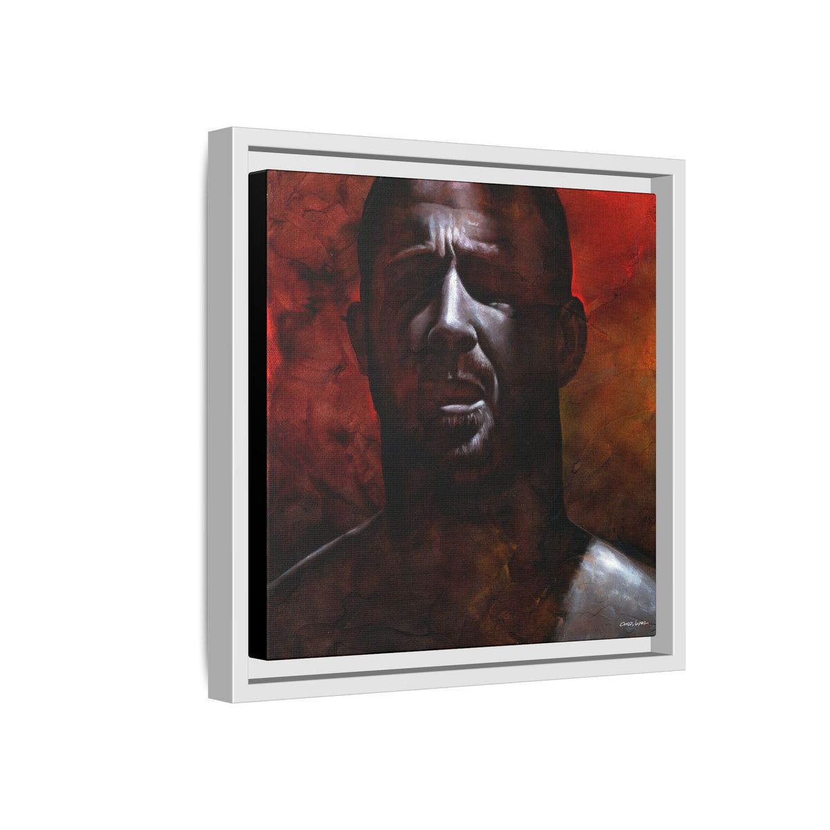 In the Darkness, Matte Canvas, Framed (Multi-color)