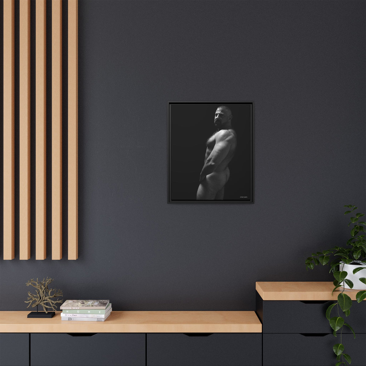 Bart, Giclee Print on Matte Canvas, Framed (Multi-color)