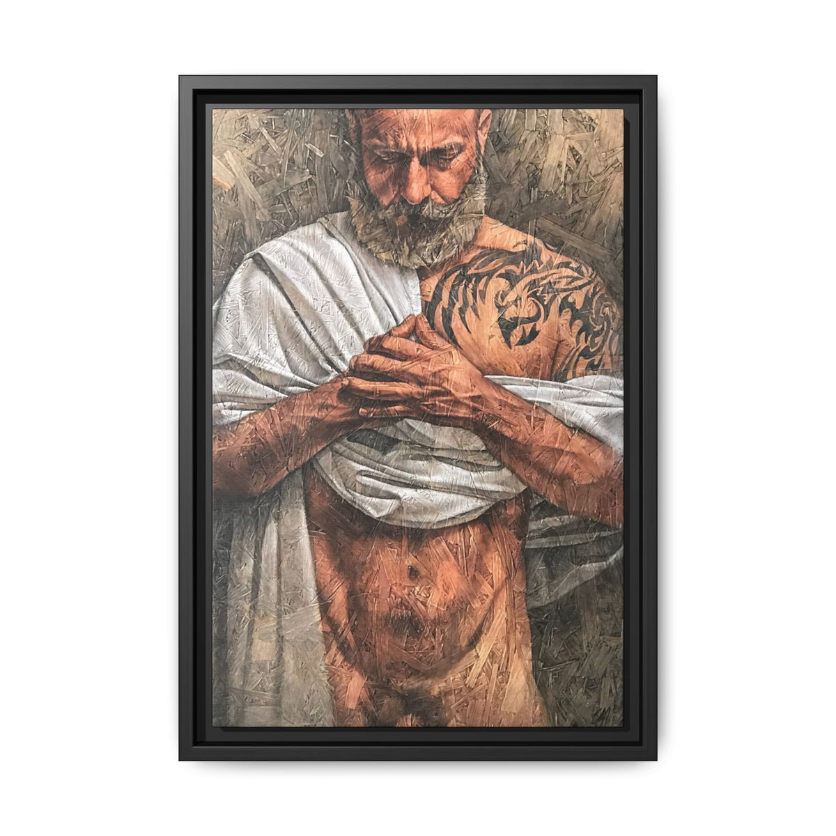 Urban Saint 1, Matte Canvas, Framed (Multi-color)