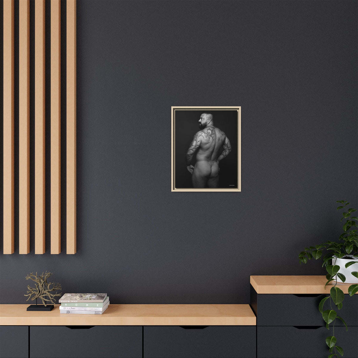 Chris C, Matte Canvas, Framed (Multi-color)