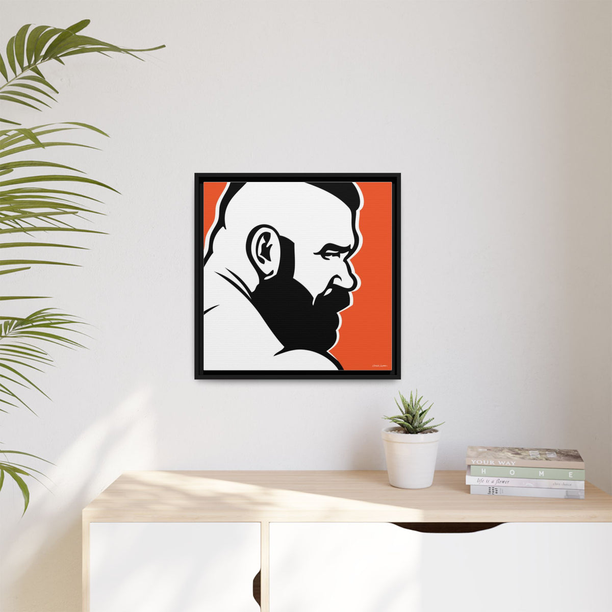 Brute, Matte Canvas, Framed (Multi-color)