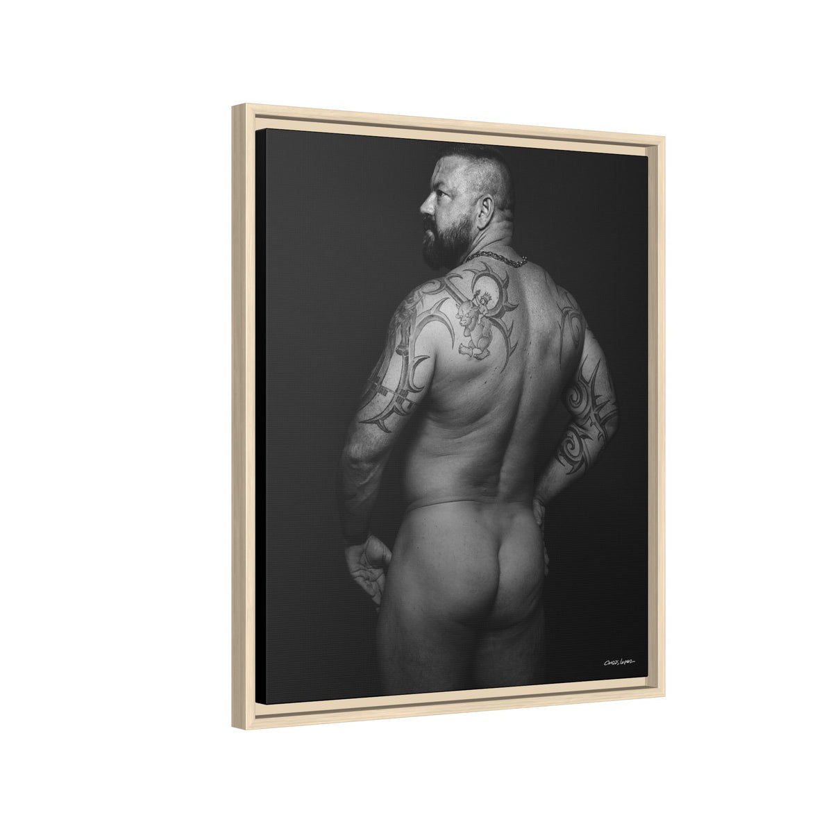 Chris C, Matte Canvas, Framed (Multi-color)