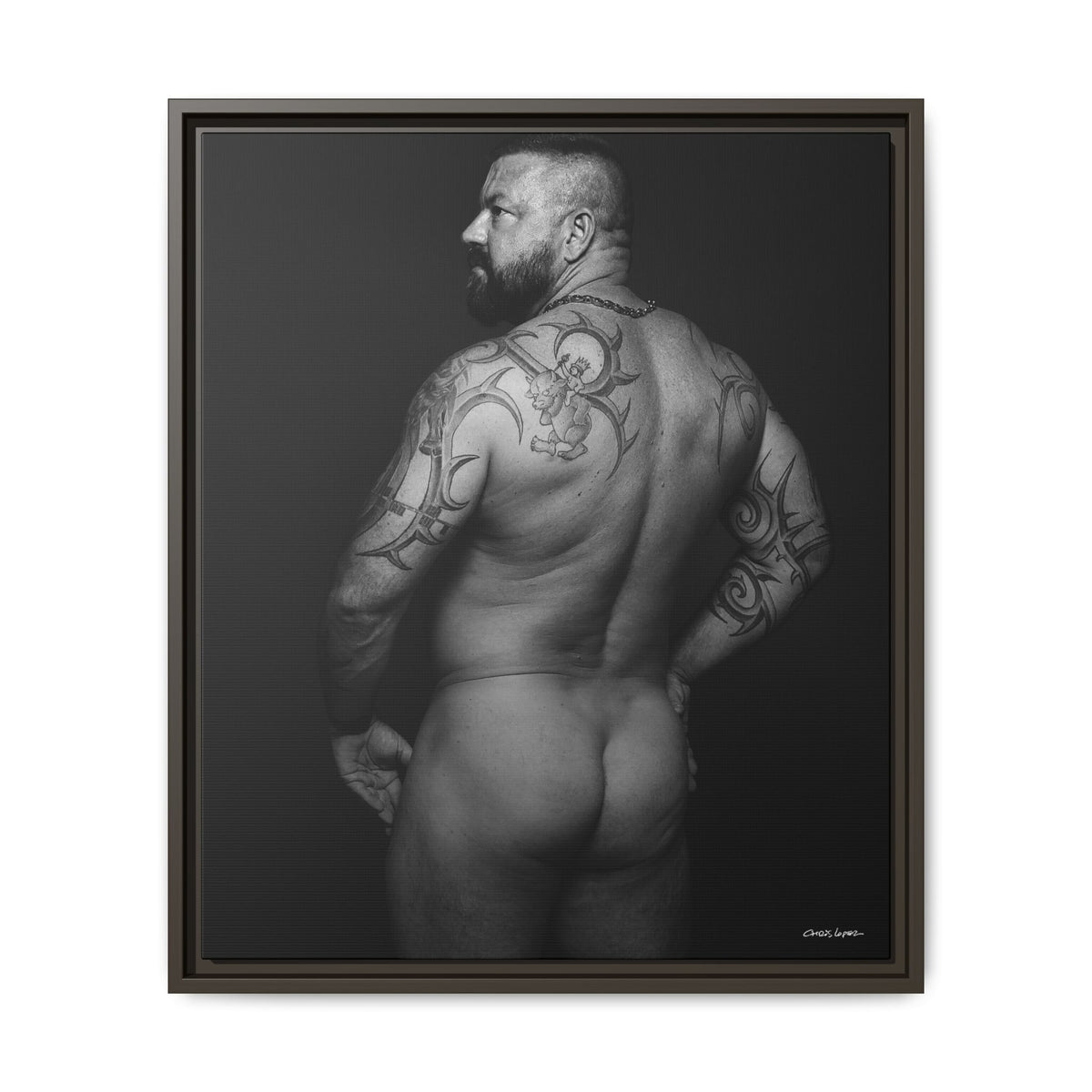 Chris C, Matte Canvas, Framed (Multi-color)