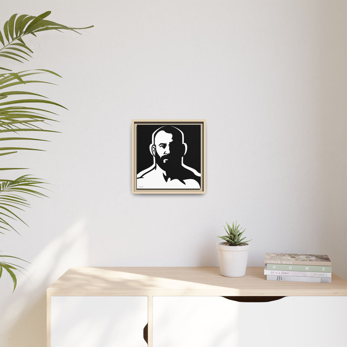 Dark Room, Giclee Print on Matte Canvas, Framed (Multi-color)
