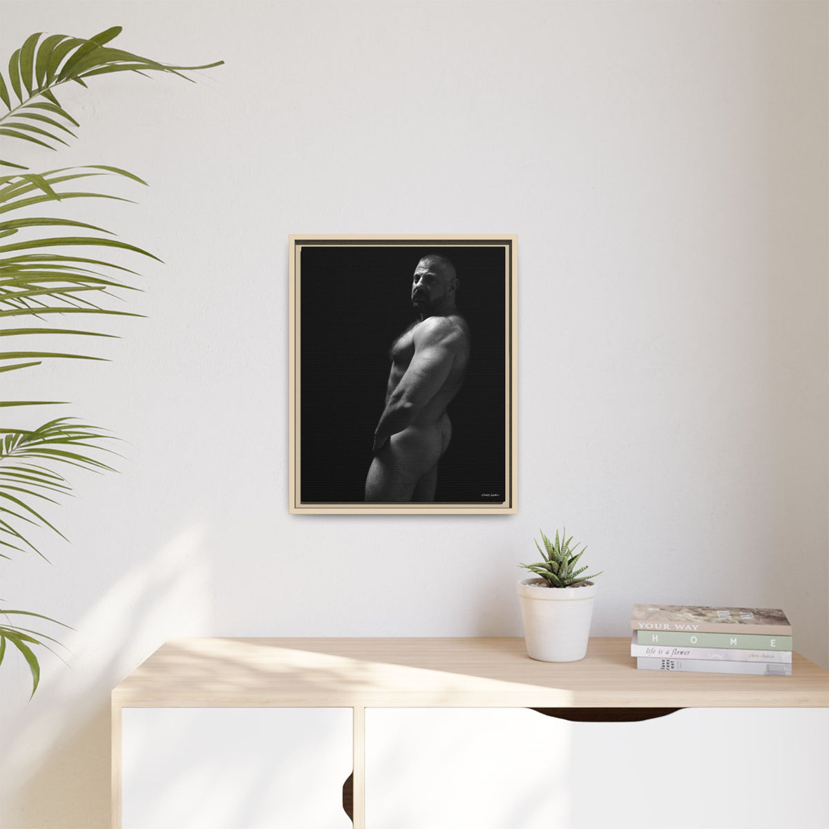 Bart, Giclee Print on Matte Canvas, Framed (Multi-color)