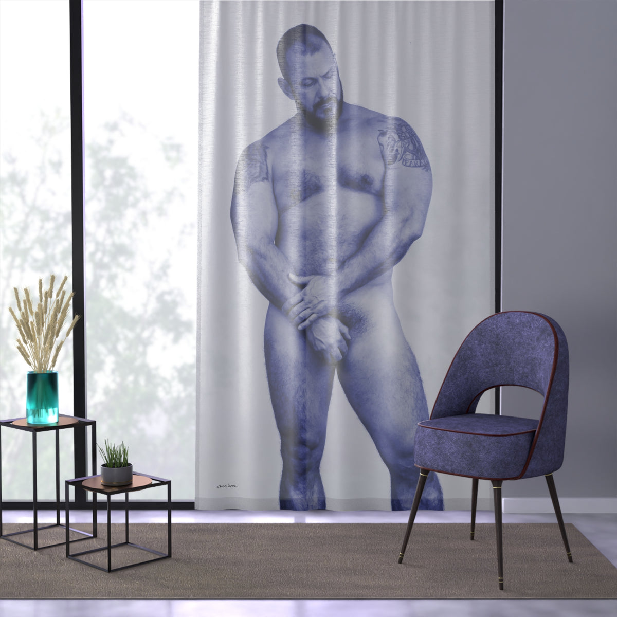 Mark, Textured Sheer Window Curtain