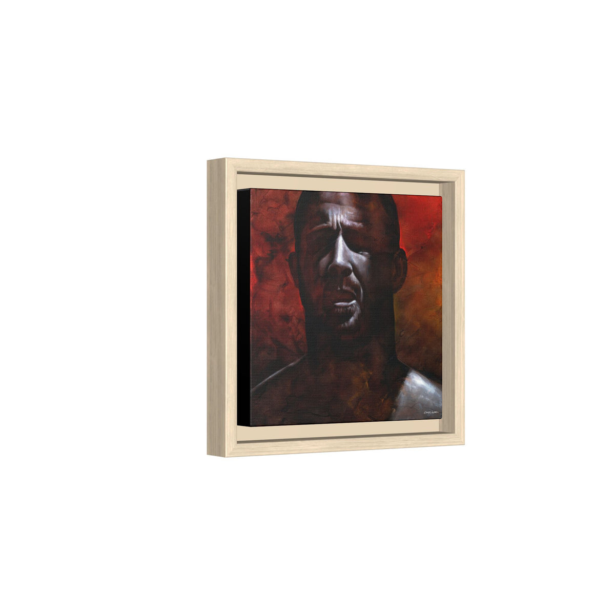 In the Darkness, Matte Canvas, Framed (Multi-color)