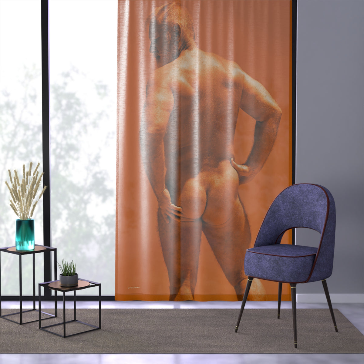 Joe 1, Textured Sheer Window Curtain