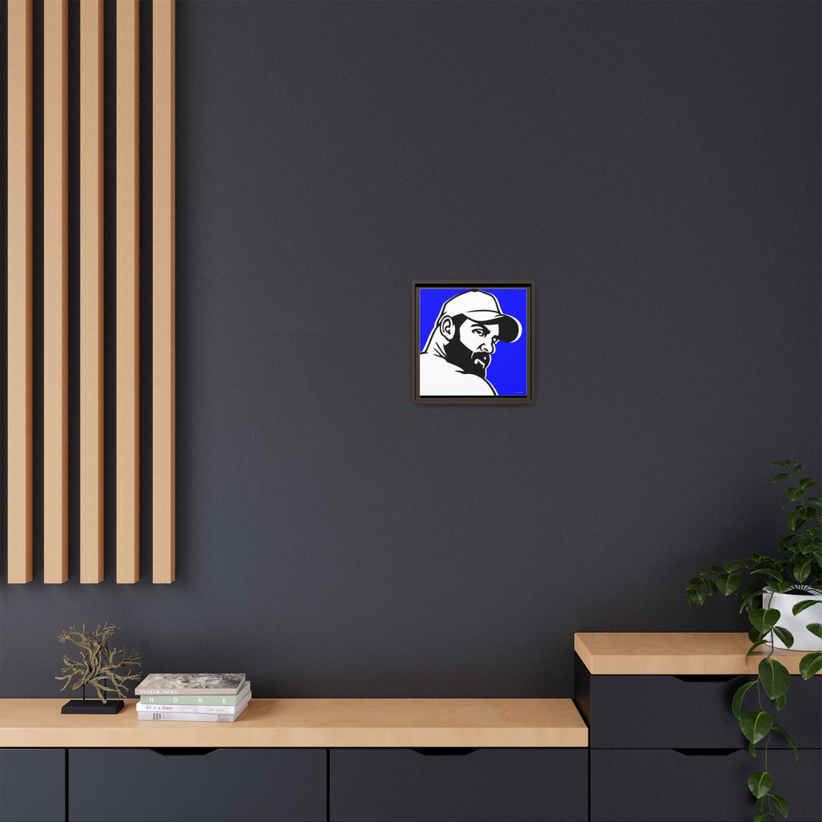 Trucker, Matte Canvas, Framed (Multi-color)