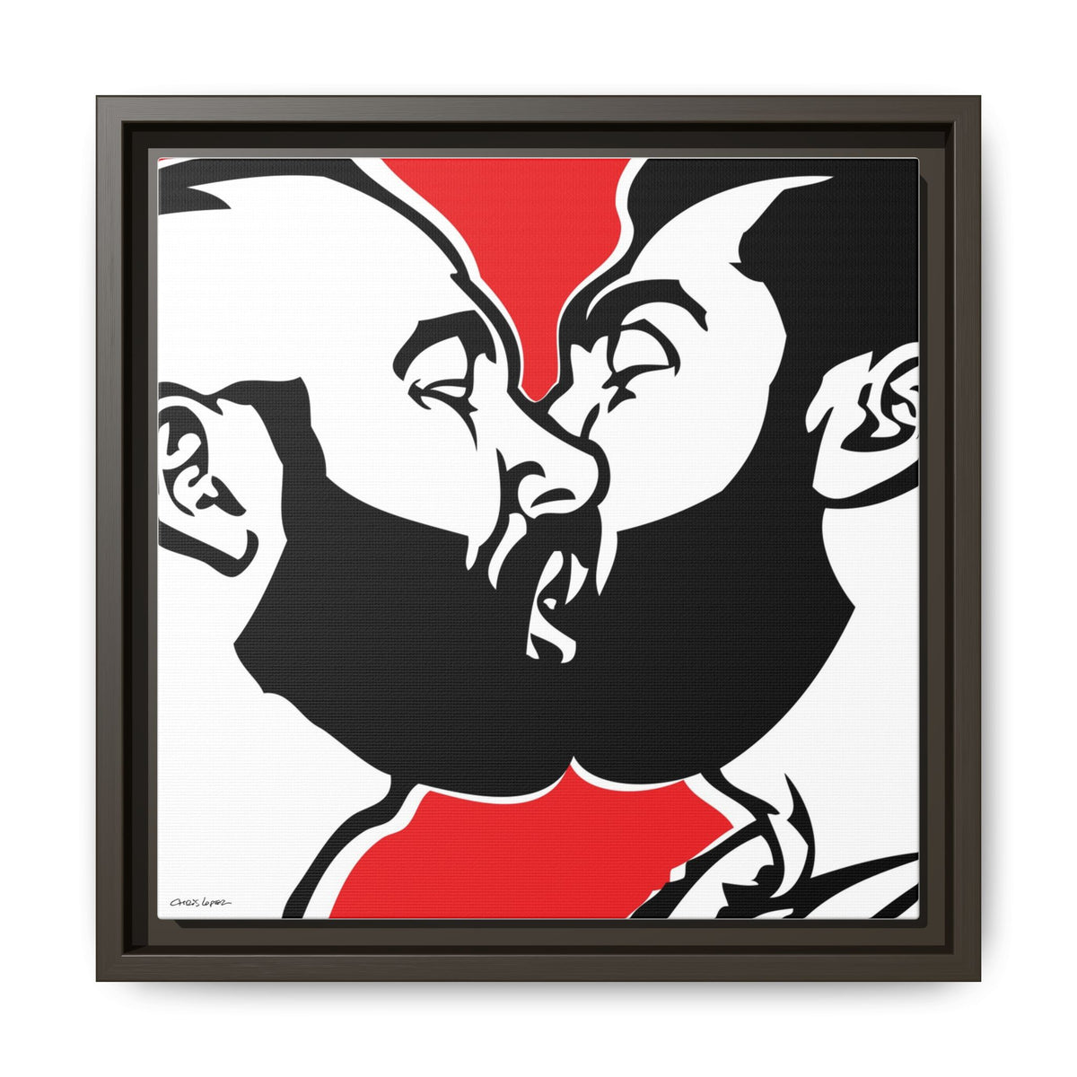 Love is Love, Giclee Print on Matte Canvas, Framed (Multi-color)