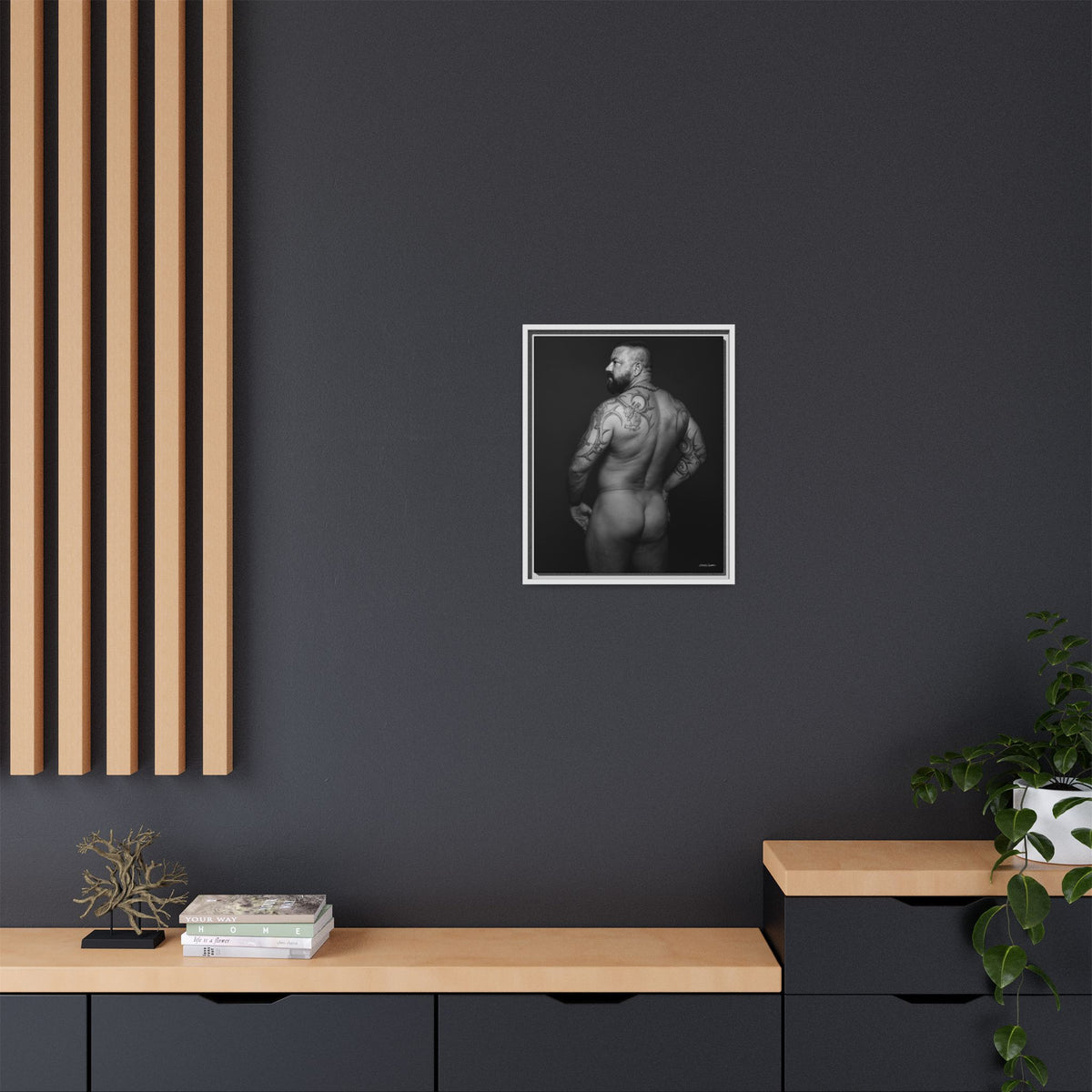 Chris C, Matte Canvas, Framed (Multi-color)