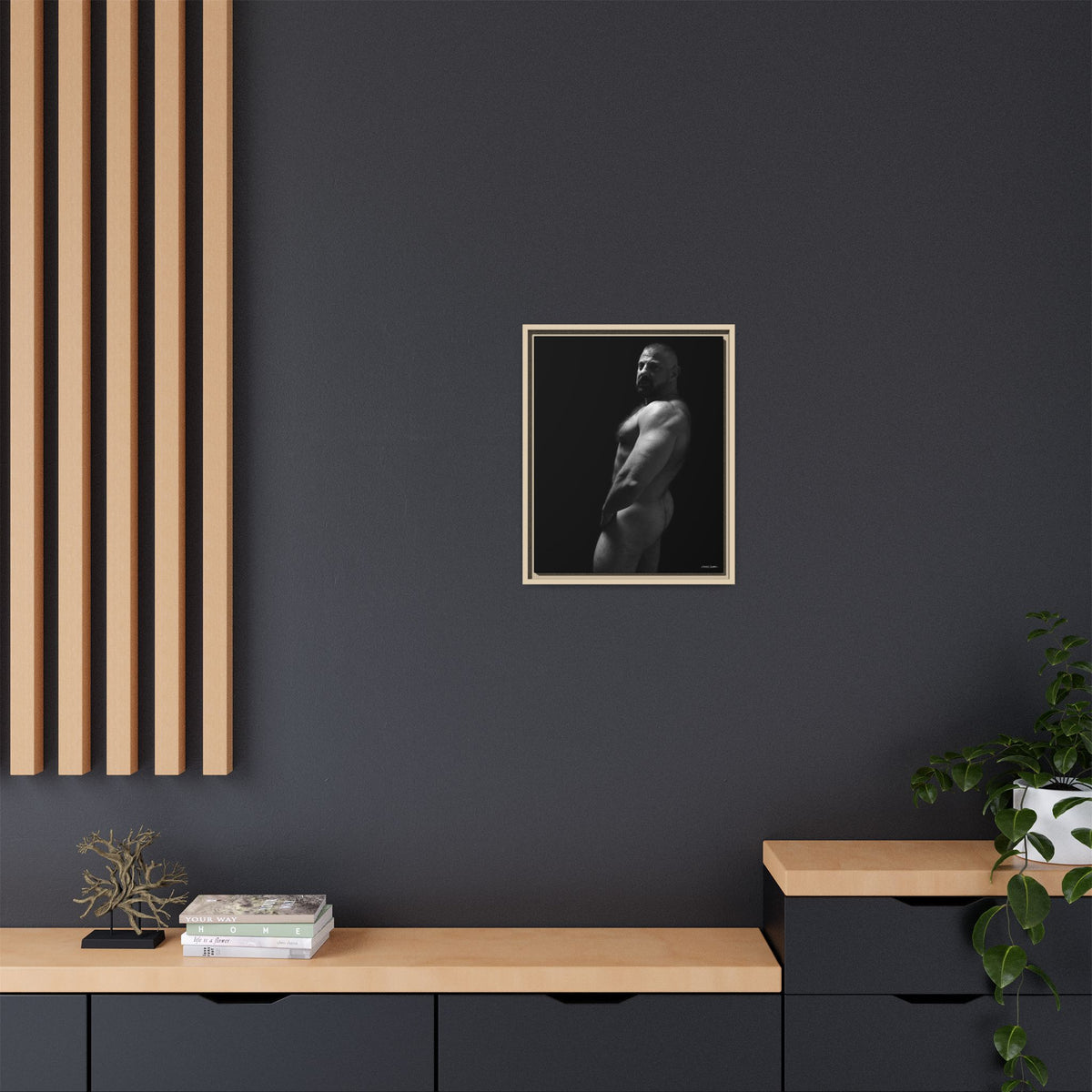Bart, Giclee Print on Matte Canvas, Framed (Multi-color)