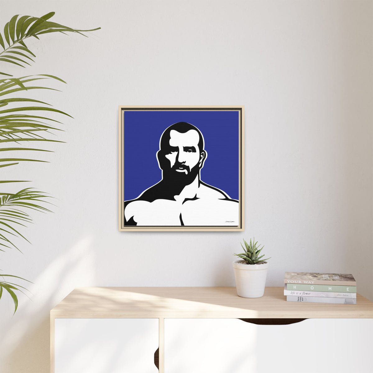 Muscle, Giclee Print on Matte Canvas, Framed (Multi-color)