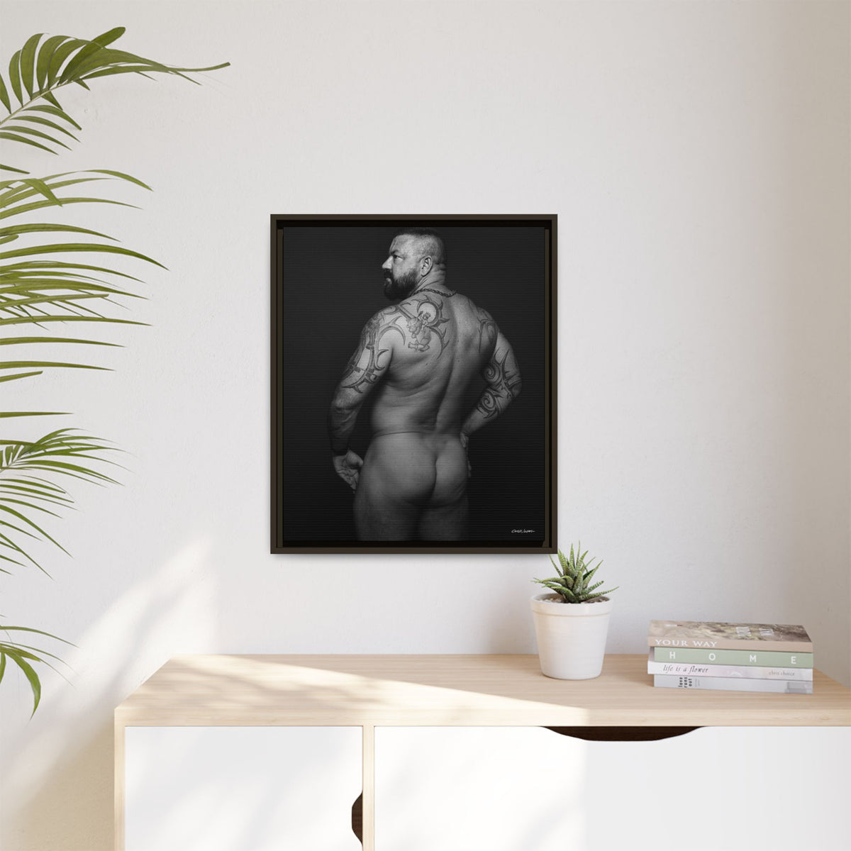 Chris C, Matte Canvas, Framed (Multi-color)