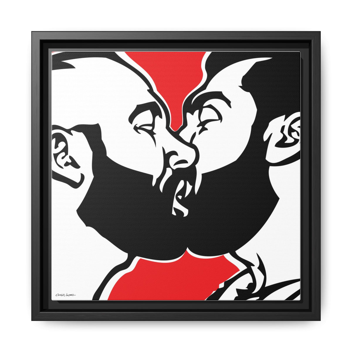 Love is Love, Giclee Print on Matte Canvas, Framed (Multi-color)