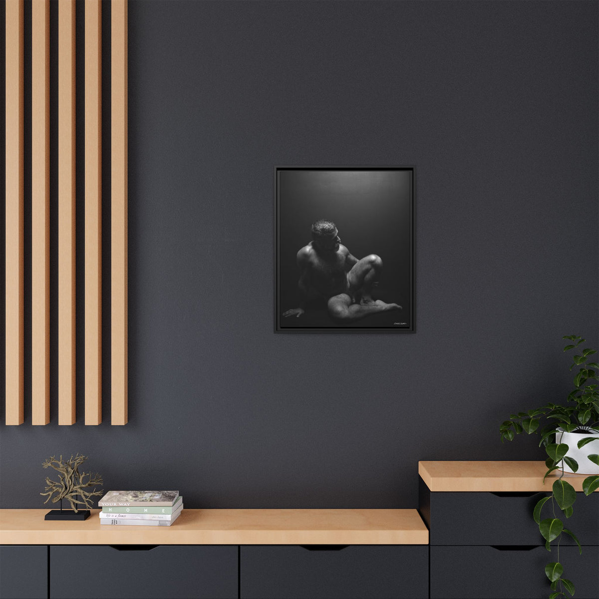 John, Giclee Print on Matte Canvas, Framed (Multi-color)