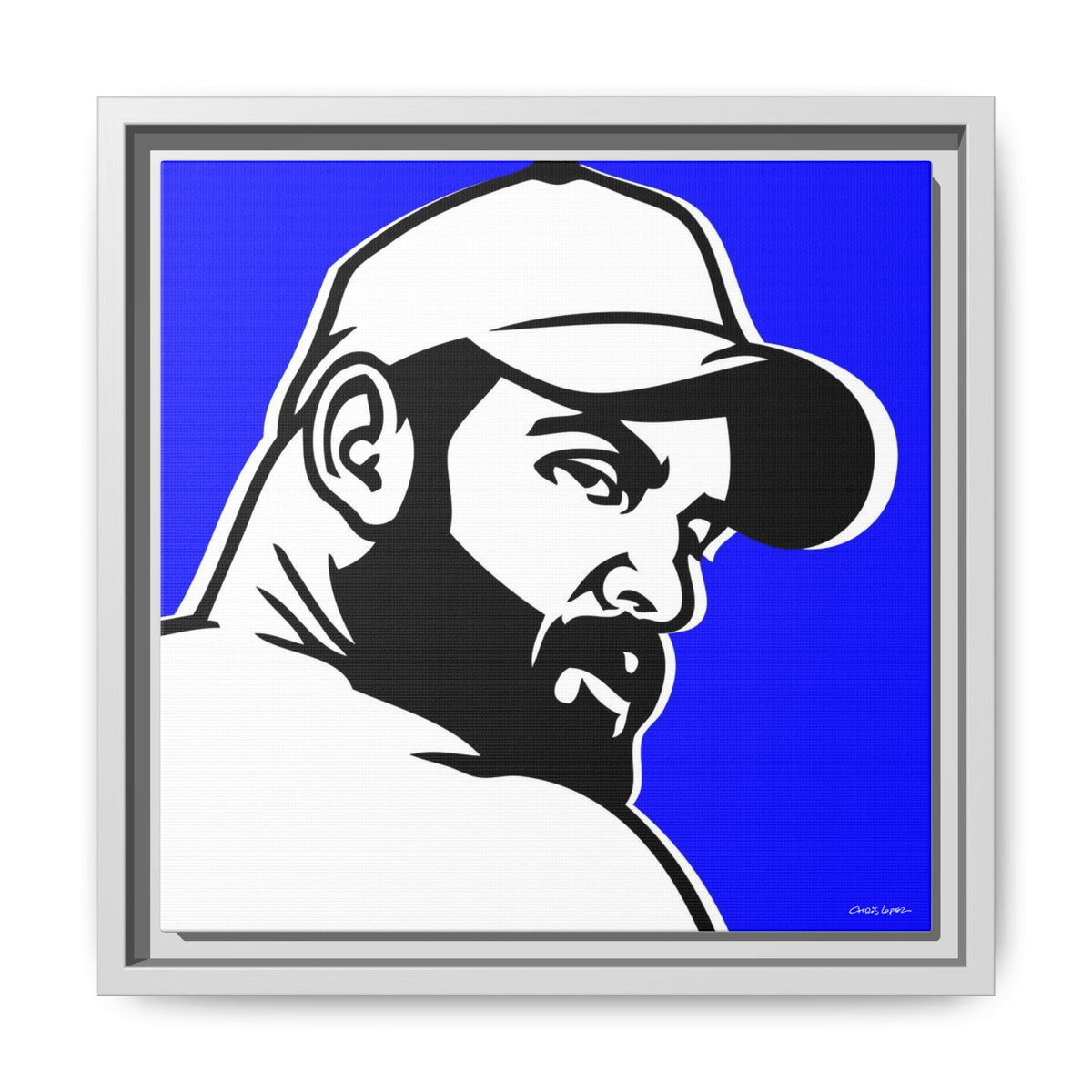 Trucker, Matte Canvas, Framed (Multi-color)