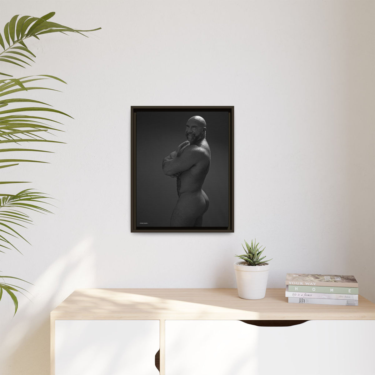 Thom A. Giclee Print on Matte Canvas, Framed (Multi-color)