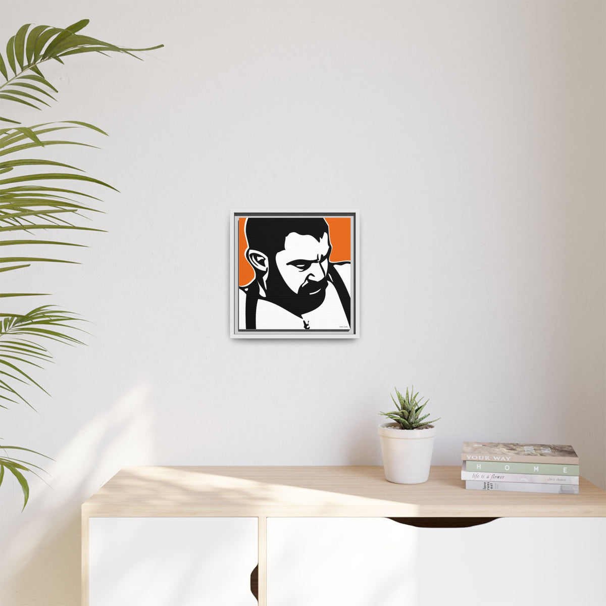 Suspenders, Matte Canvas, Framed (Multi-color)