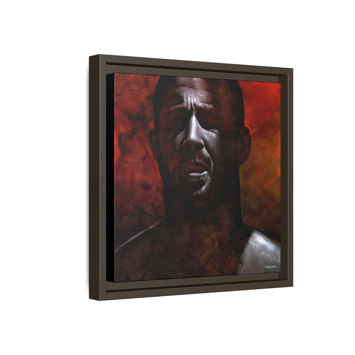In the Darkness, Matte Canvas, Framed (Multi-color)