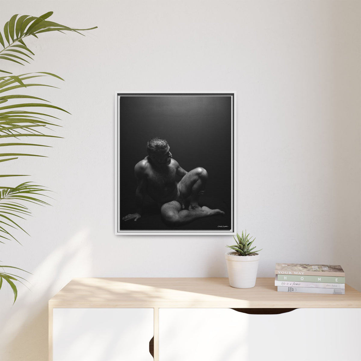 John, Giclee Print on Matte Canvas, Framed (Multi-color)