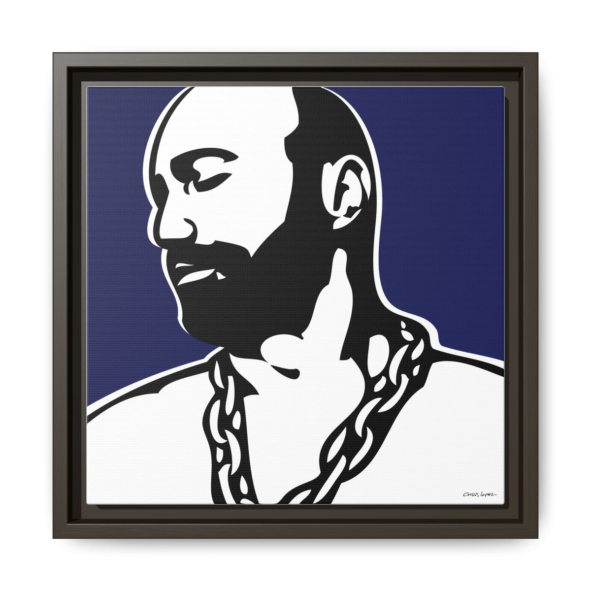 Chain, Giclee Print on Matte Canvas, Framed (Multi-color)