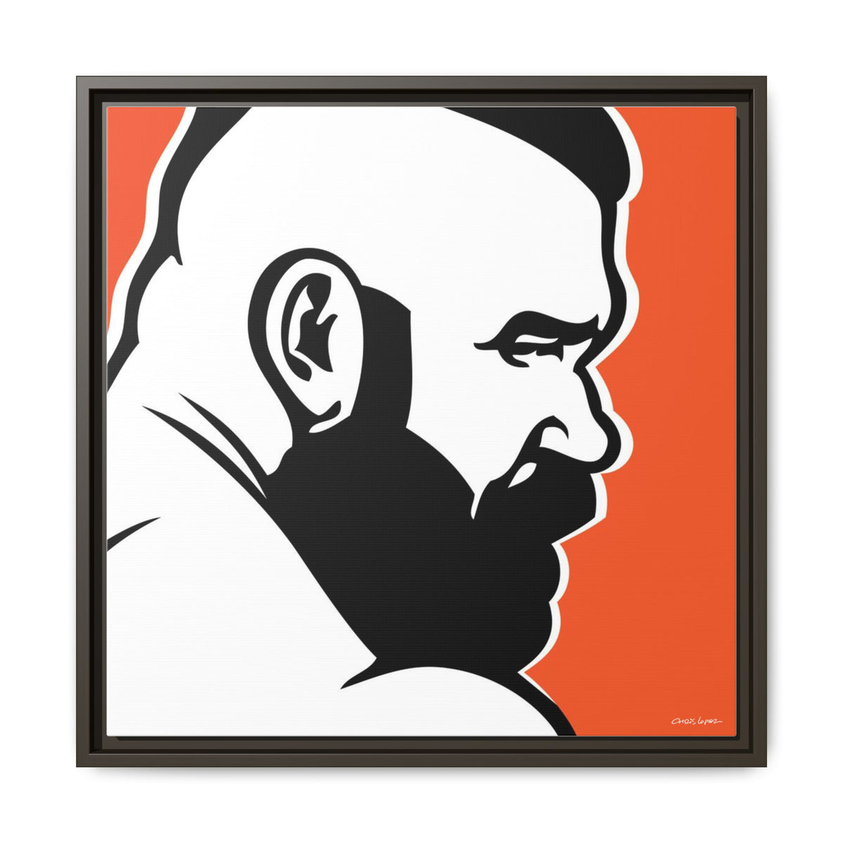 Brute, Matte Canvas, Framed (Multi-color)