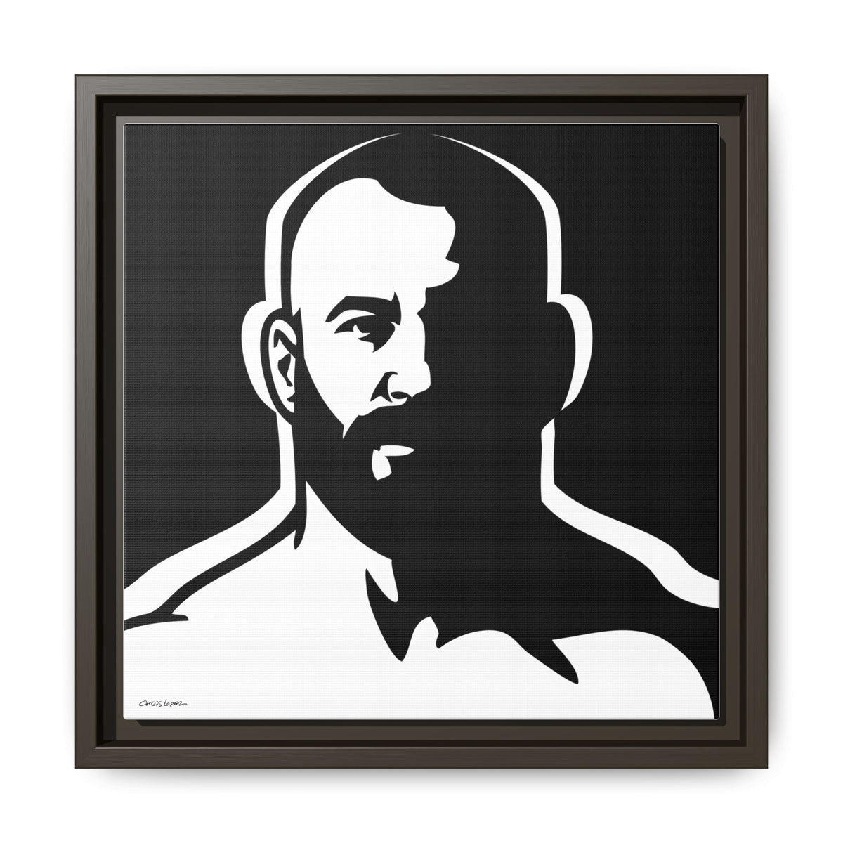 Dark Room, Giclee Print on Matte Canvas, Framed (Multi-color)