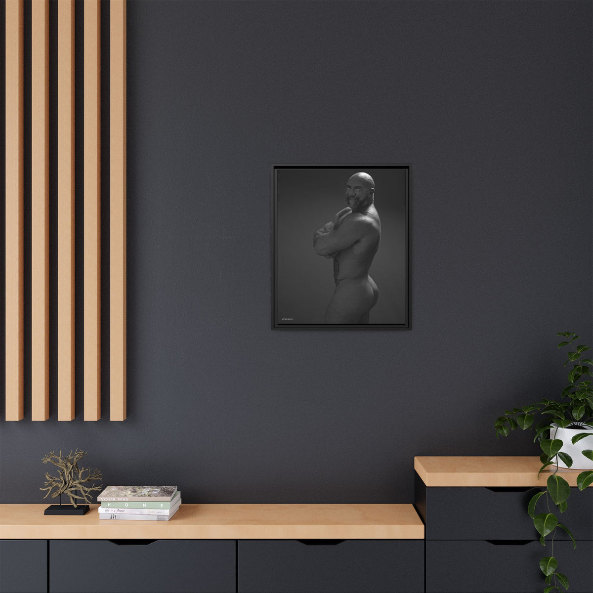 Thom A. Giclee Print on Matte Canvas, Framed (Multi-color)