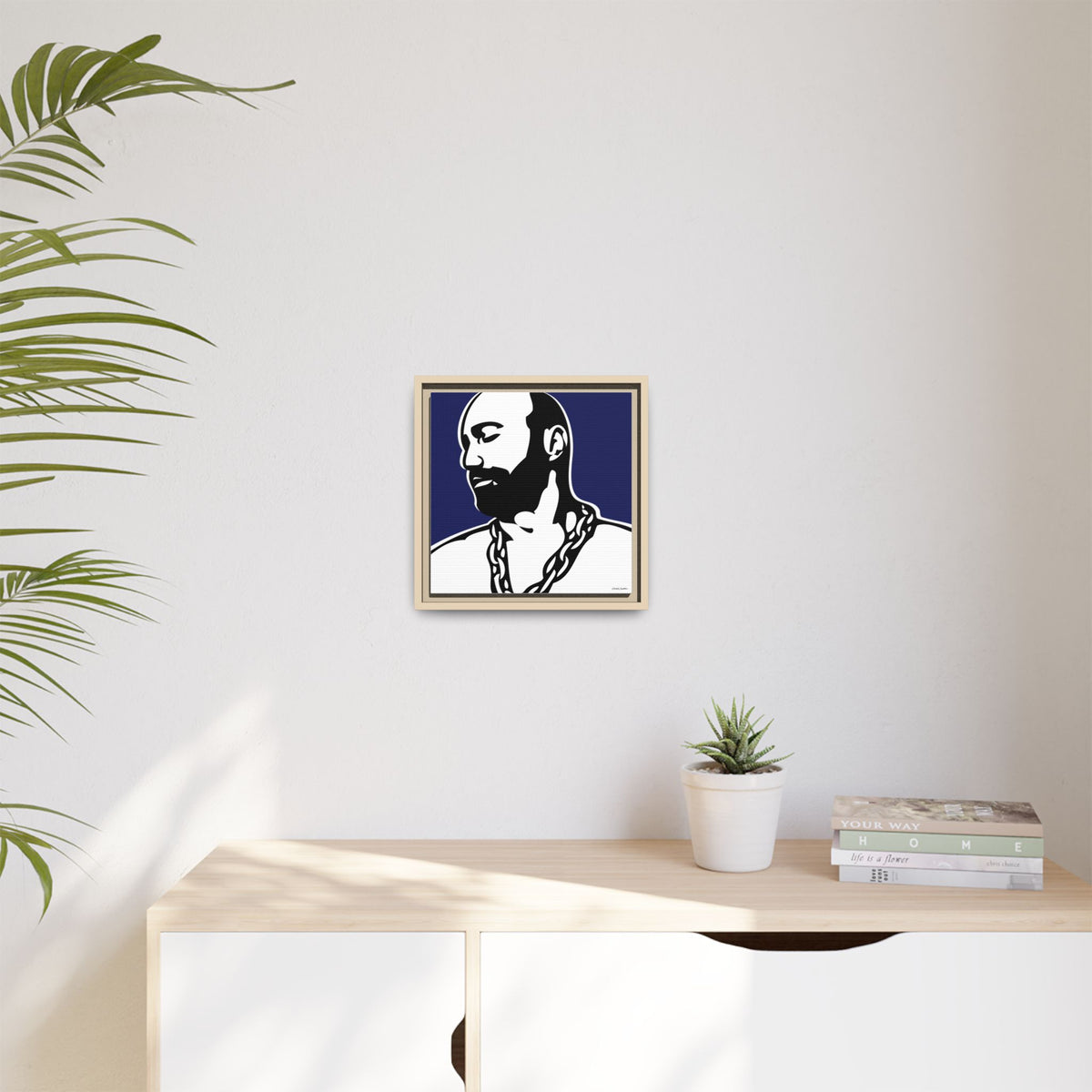 Chain, Giclee Print on Matte Canvas, Framed (Multi-color)