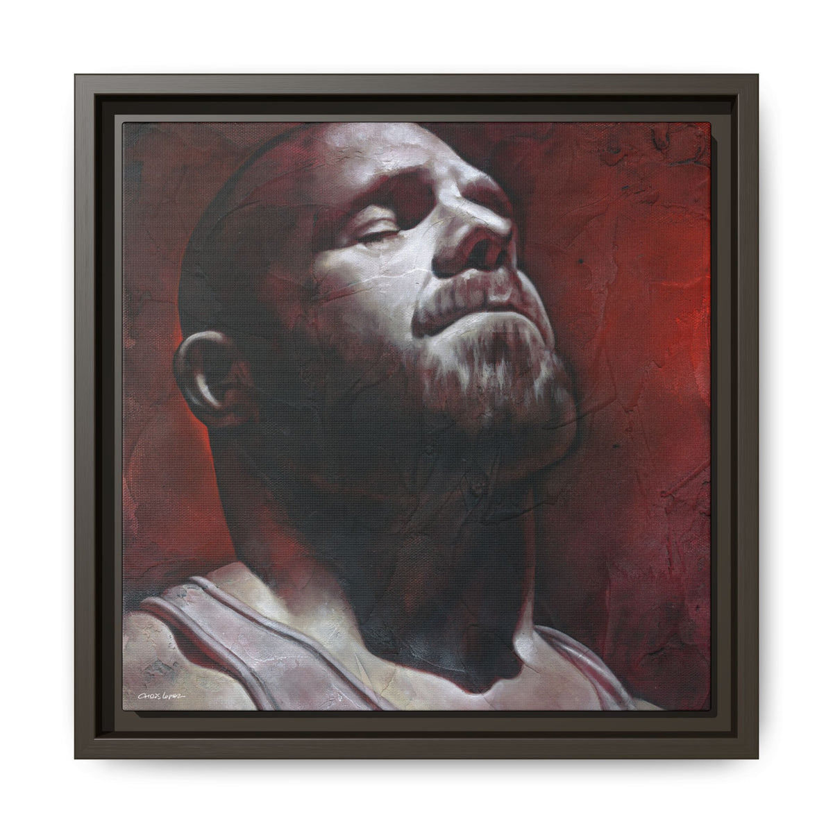 In the Darkness 5, Matte Canvas, Framed (Multi-color)
