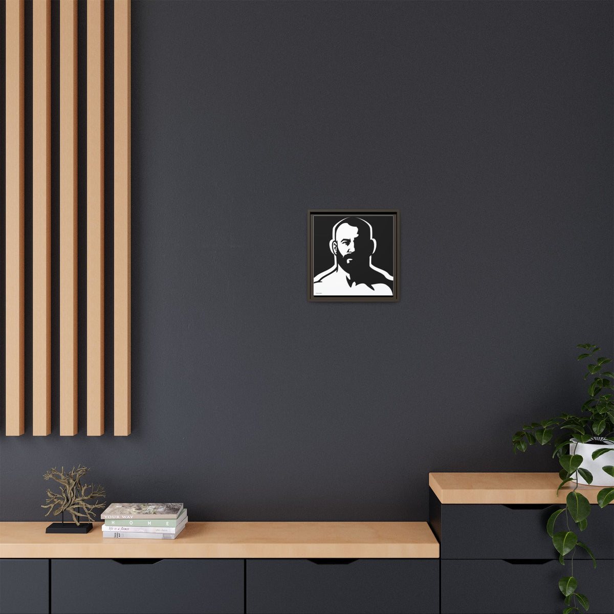 Dark Room, Giclee Print on Matte Canvas, Framed (Multi-color)