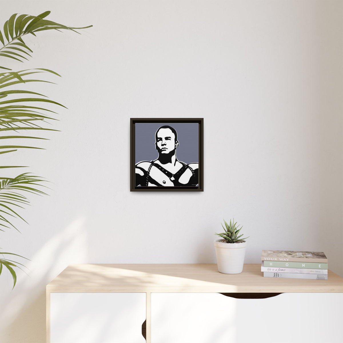 Leather, Giclee Print on Matte Canvas, Framed (Multi-color)