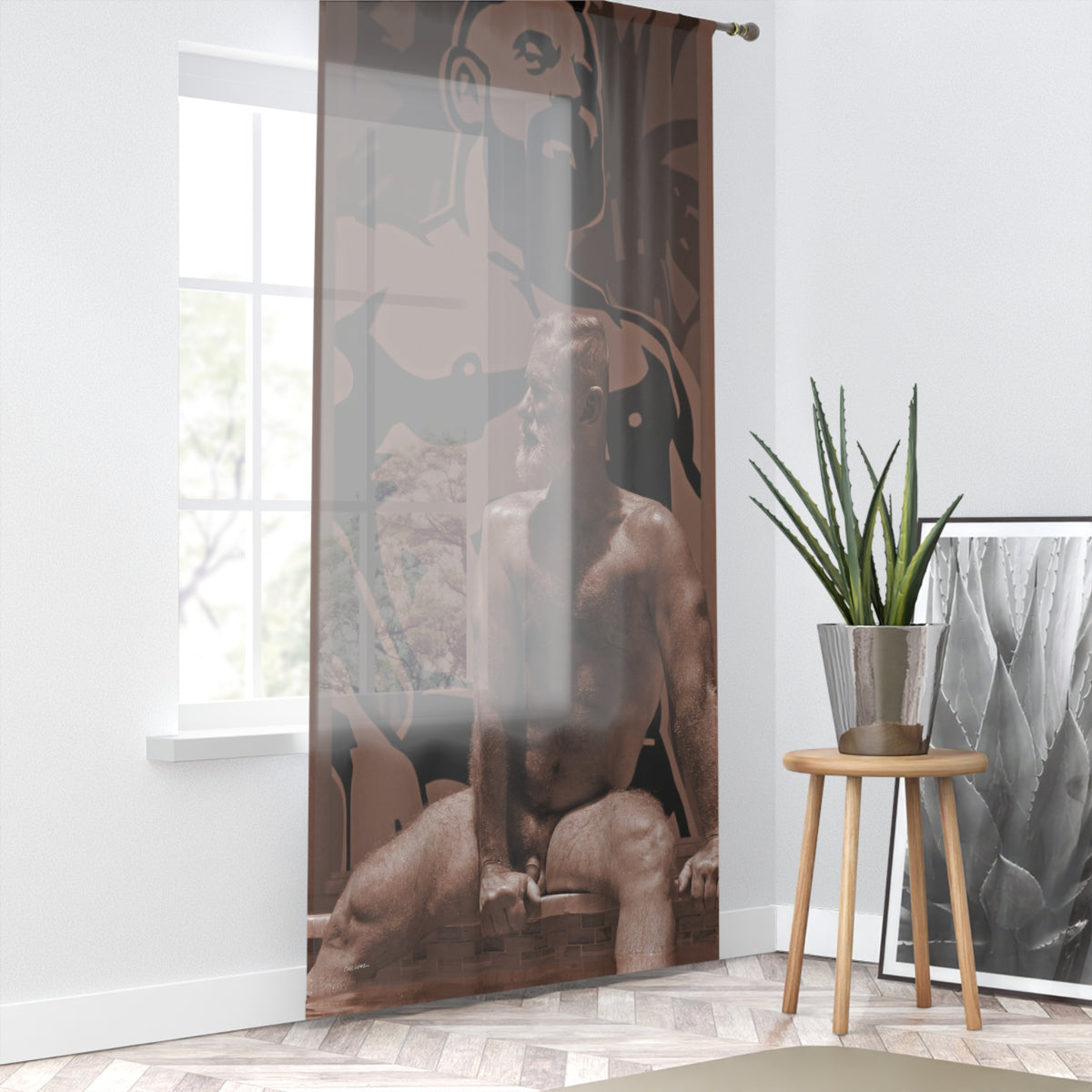 Joe 3, Textured Sheer Window Curtain