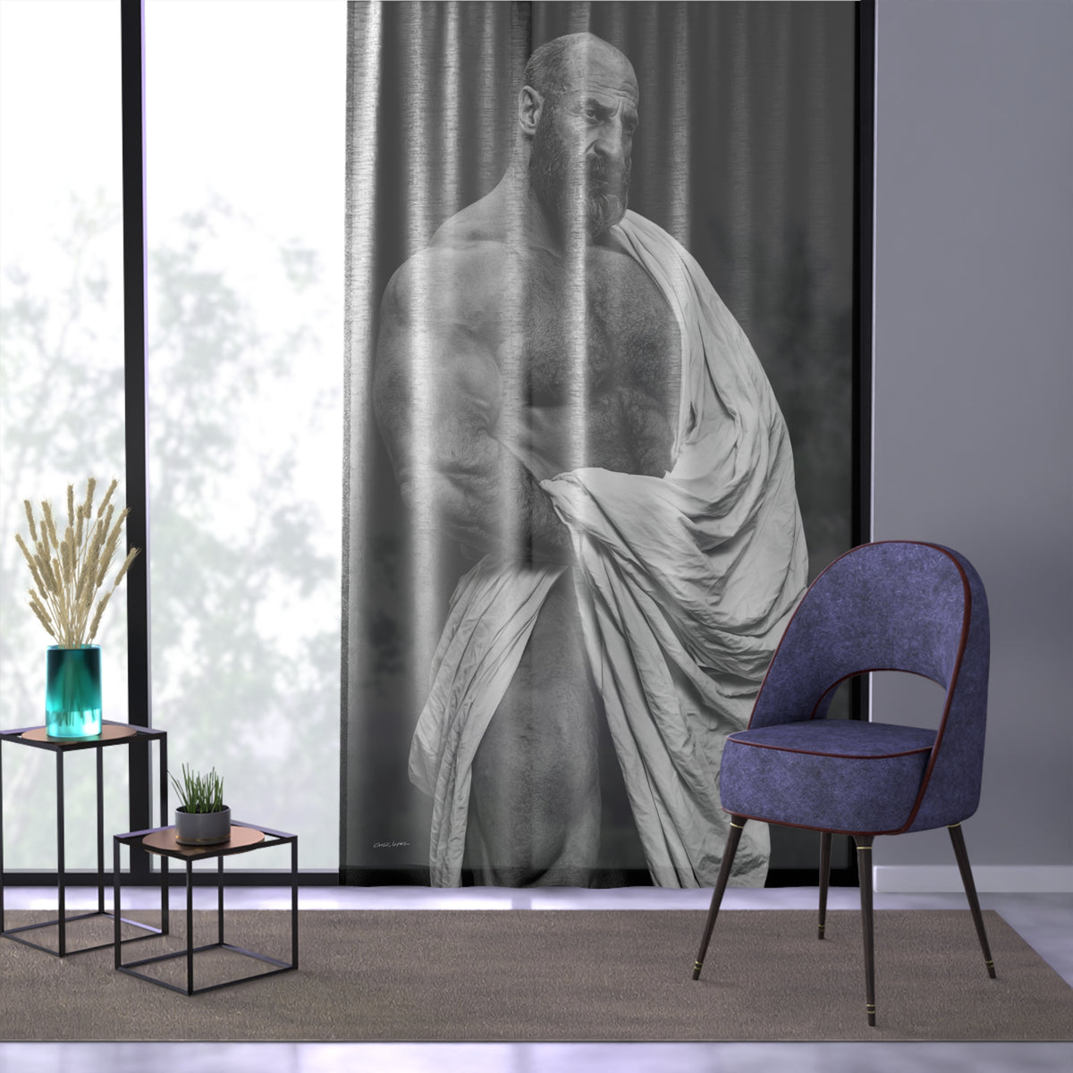 Master, Textured Sheer Window Curtain