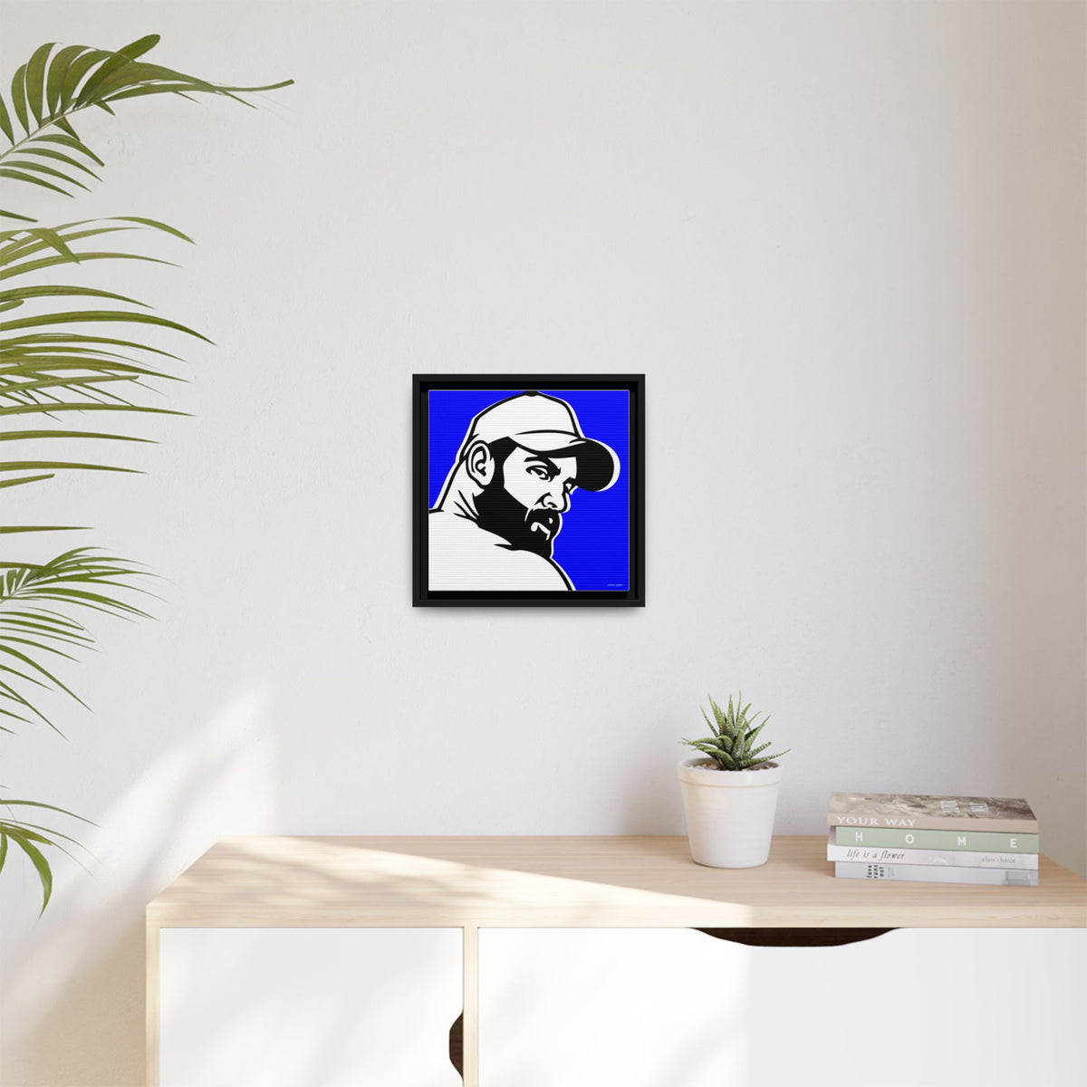 Trucker, Matte Canvas, Framed (Multi-color)