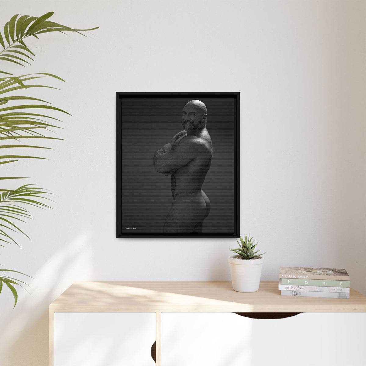 Thom A. Giclee Print on Matte Canvas, Framed (Multi-color)
