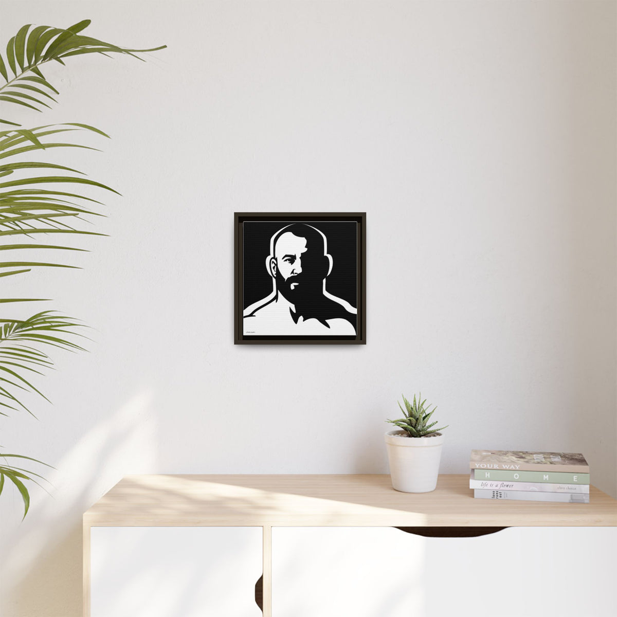 Dark Room, Giclee Print on Matte Canvas, Framed (Multi-color)