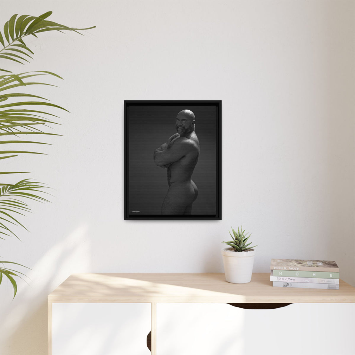 Thom A. Giclee Print on Matte Canvas, Framed (Multi-color)