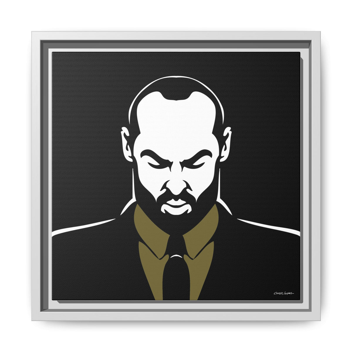 Suit, Giclee Print on Matte Canvas, Framed (Multi-color)