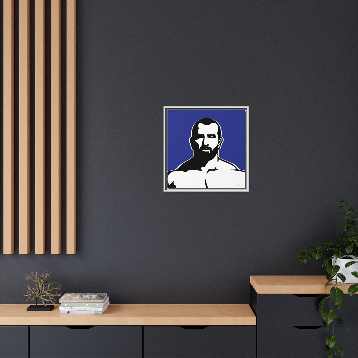 Muscle, Giclee Print on Matte Canvas, Framed (Multi-color)