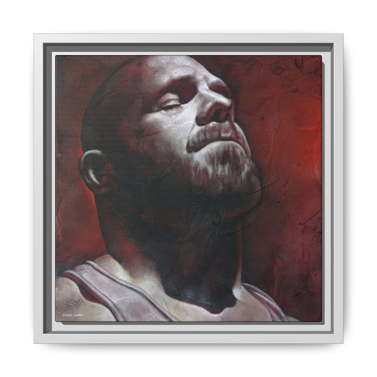 In the Darkness 5, Matte Canvas, Framed (Multi-color)