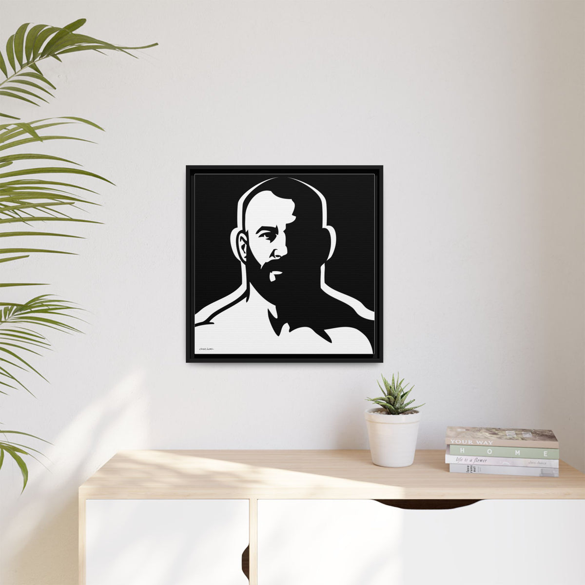 Dark Room, Giclee Print on Matte Canvas, Framed (Multi-color)