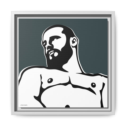 Bear, Giclee Print on Matte Canvas, Framed (Multi-color)