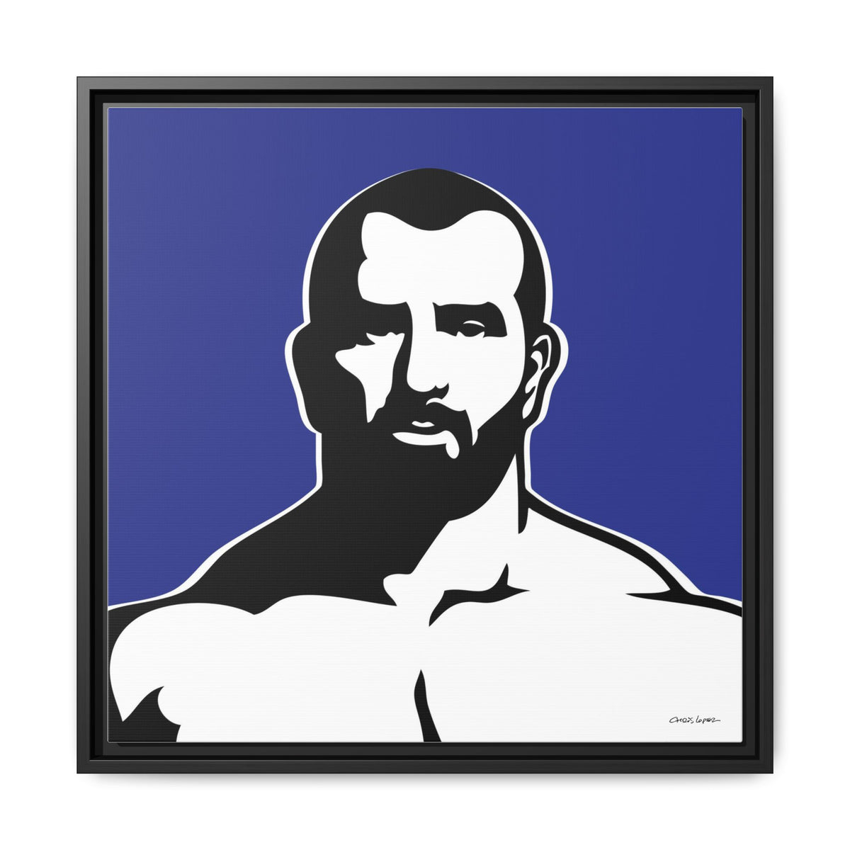 Muscle, Giclee Print on Matte Canvas, Framed (Multi-color)